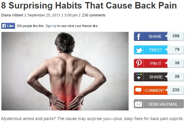 rocklin chiropractors share surprising habits that cause back pain